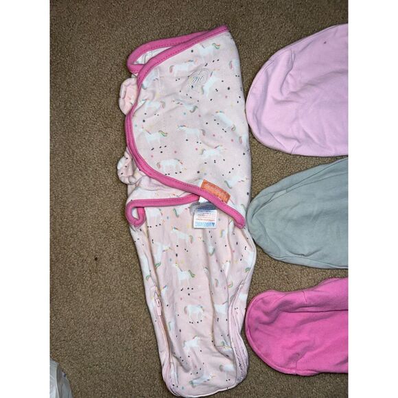 Lot of 5 Swaddle Me Sleep Sacks, 4- Sm/Md, 1- LG, 100% Cotton - Picture 3 of 9